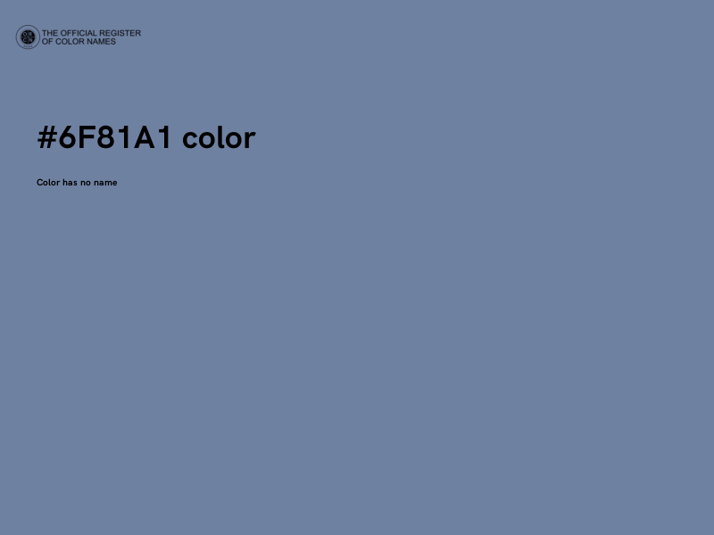 #6F81A1 color image