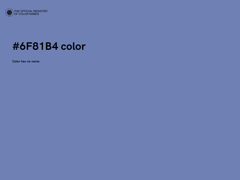 #6F81B4 color image