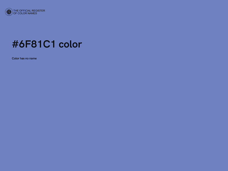 #6F81C1 color image