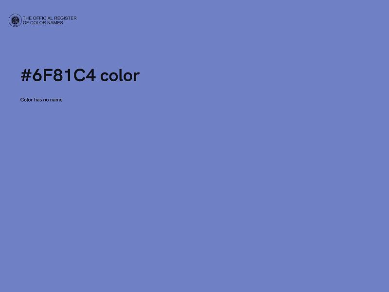 #6F81C4 color image