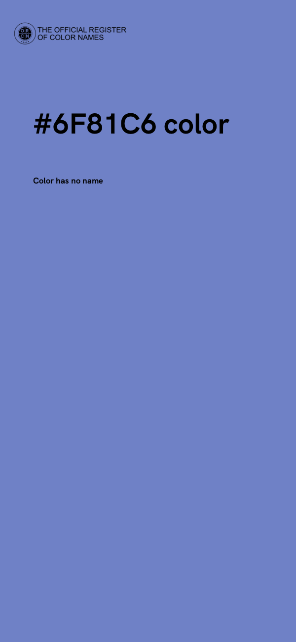 #6F81C6 color image