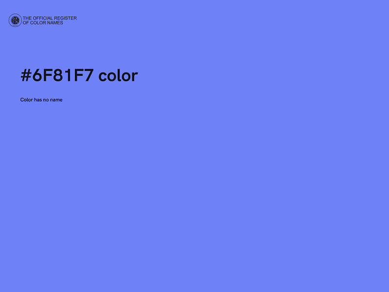 #6F81F7 color image