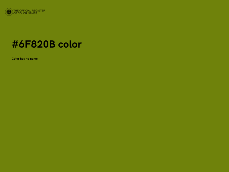 #6F820B color image