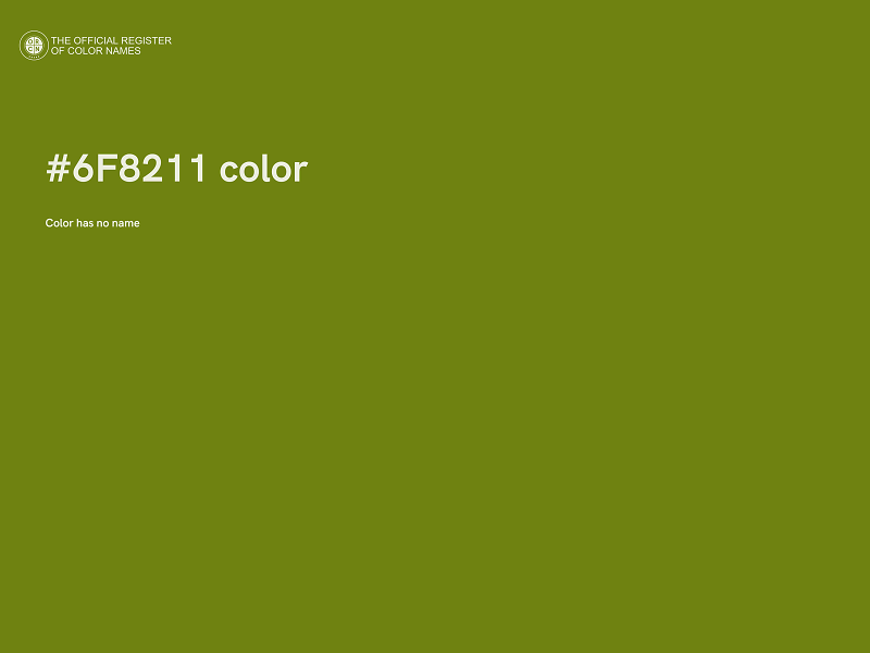 #6F8211 color image