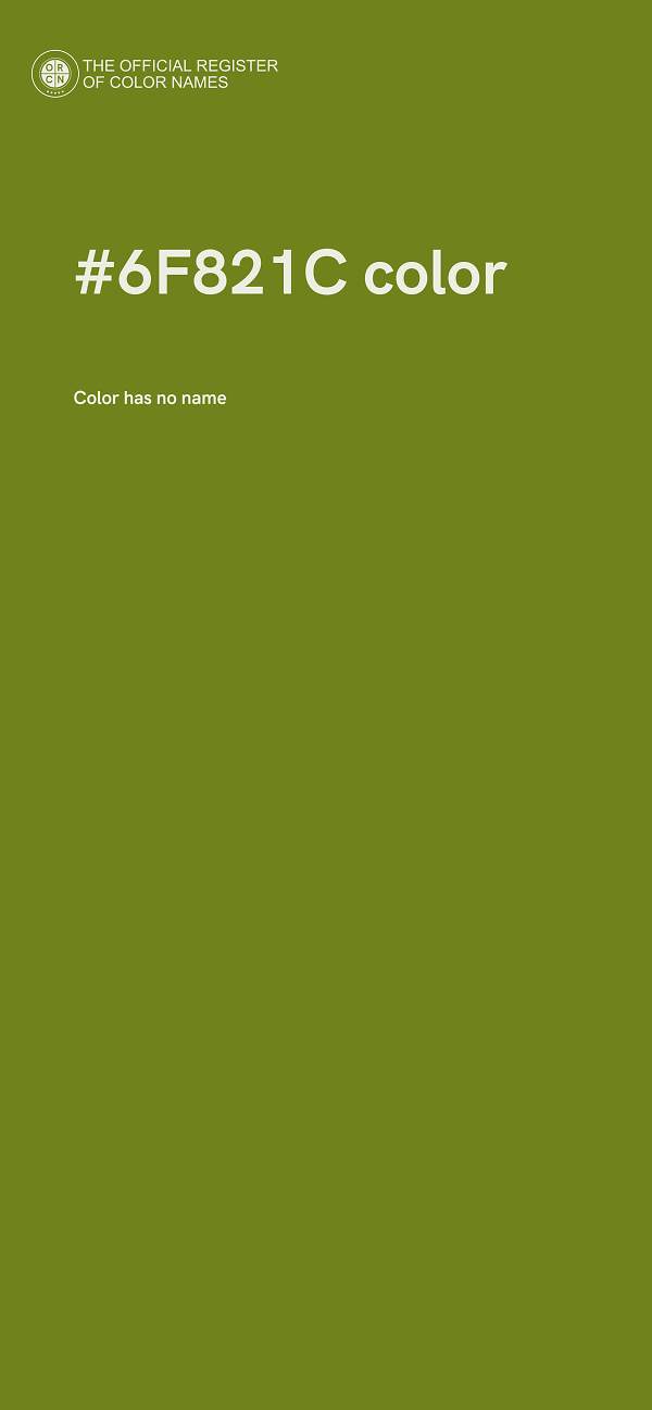 #6F821C color image