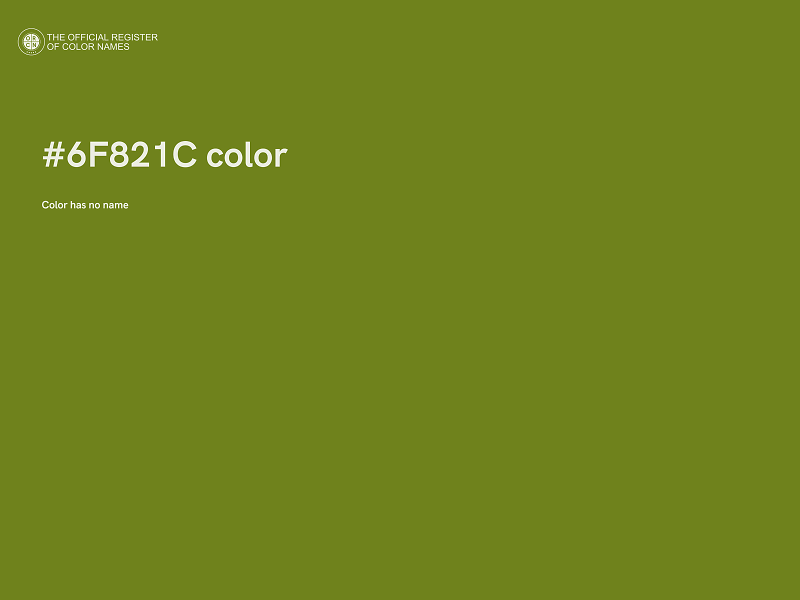 #6F821C color image