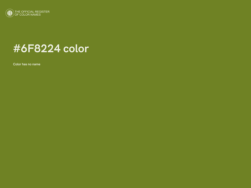 #6F8224 color image