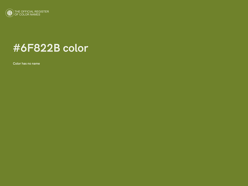 #6F822B color image