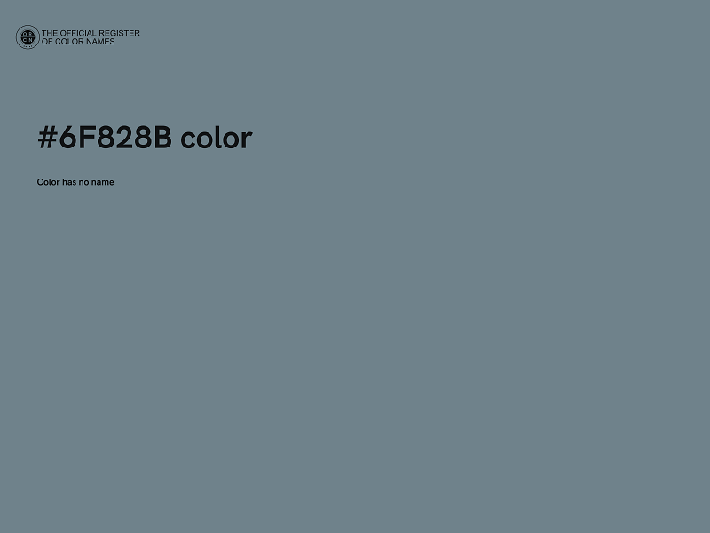 #6F828B color image