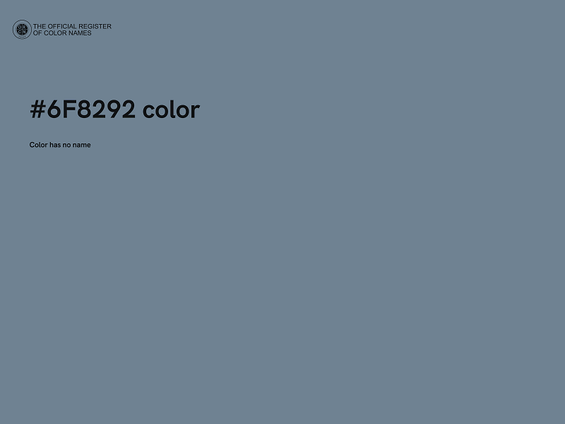 #6F8292 color image