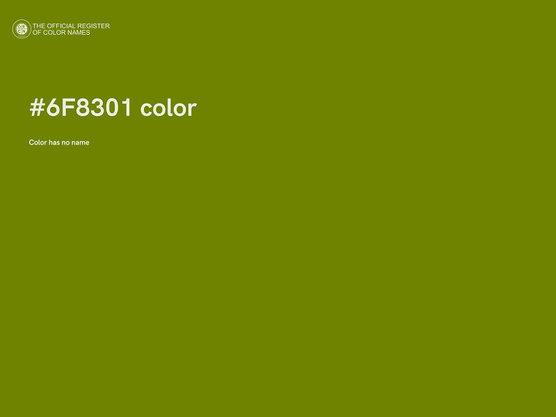 #6F8301 color image