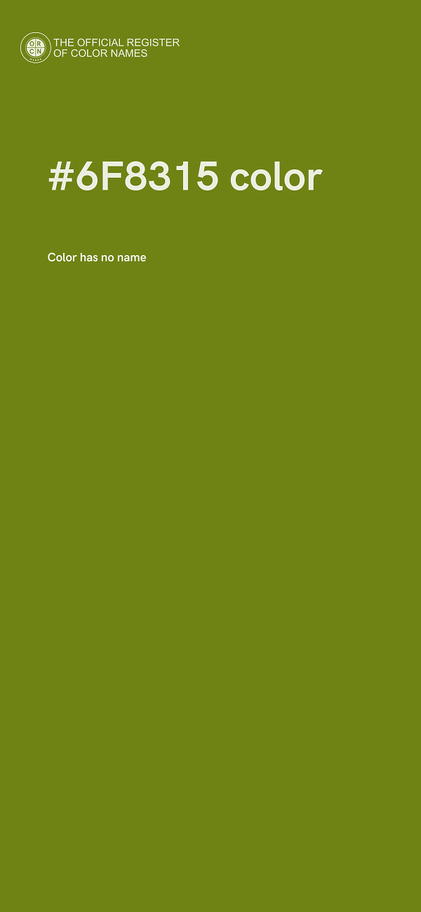 #6F8315 color image
