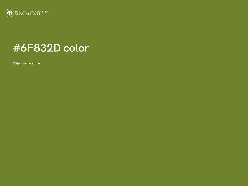 #6F832D color image