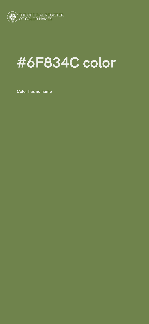 #6F834C color image