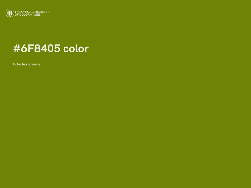 #6F8405 color image