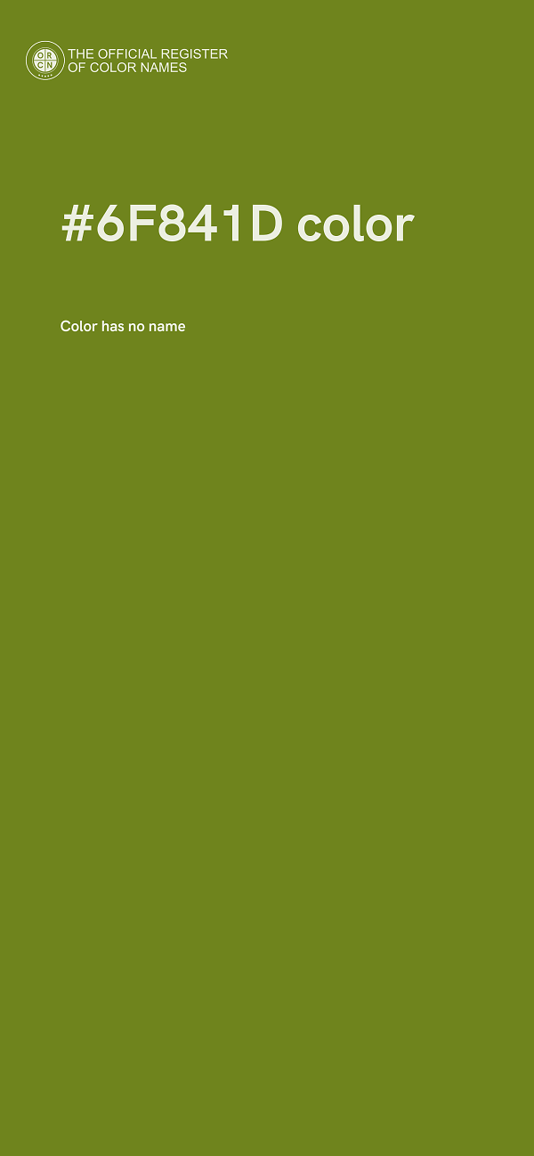 #6F841D color image