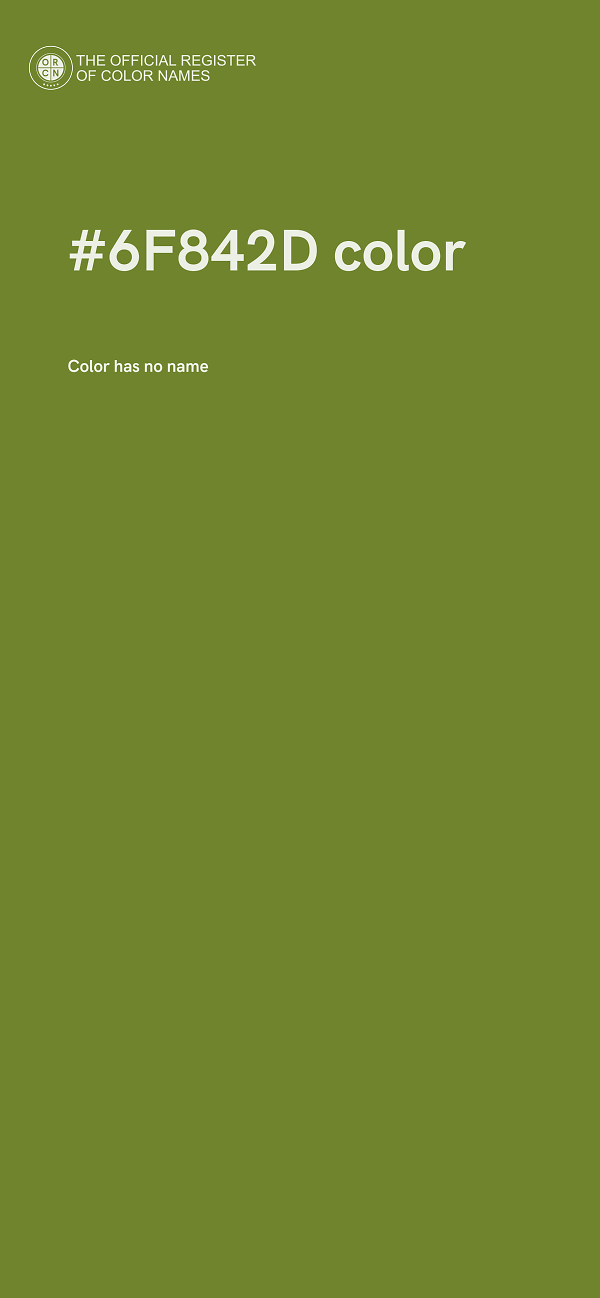 #6F842D color image