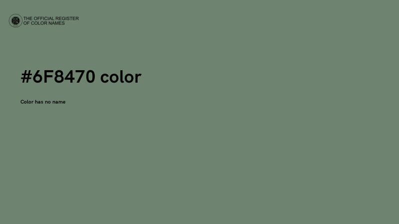 #6F8470 color image