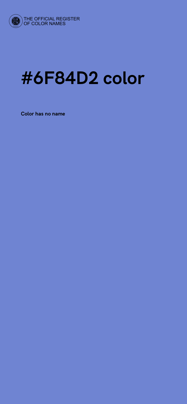 #6F84D2 color image