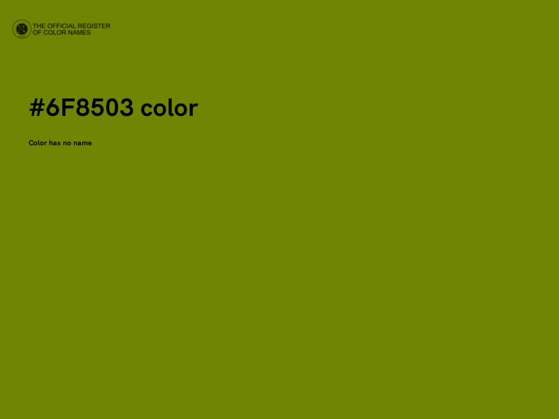 #6F8503 color image