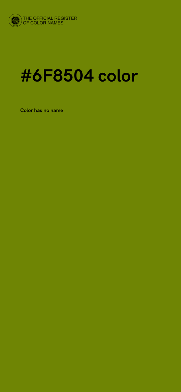 #6F8504 color image