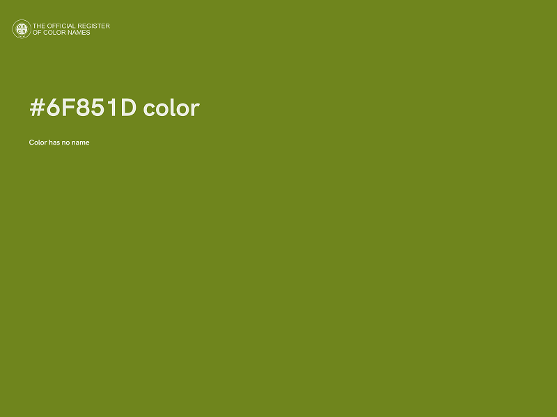 #6F851D color image