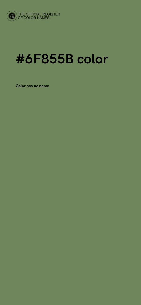 #6F855B color image