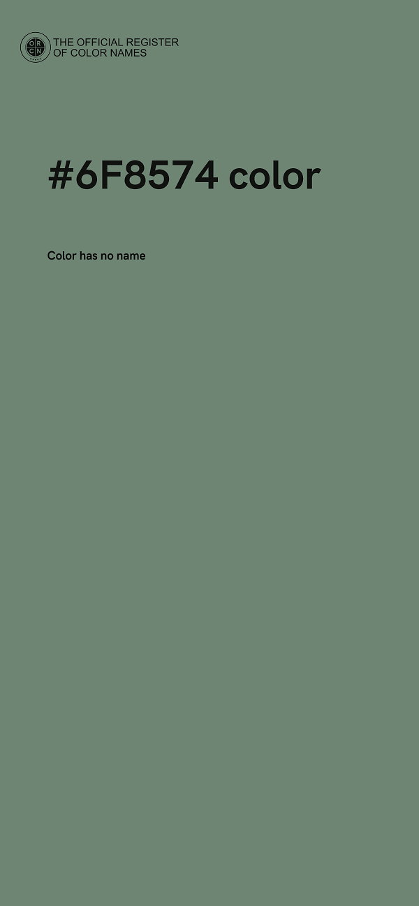 #6F8574 color image