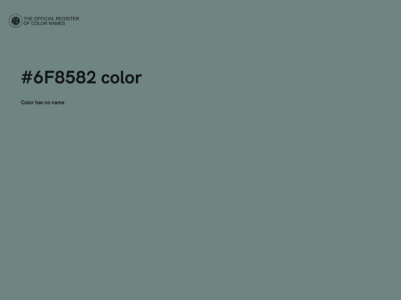 #6F8582 color image