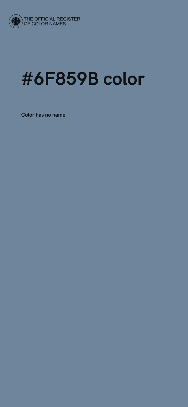 #6F859B color image
