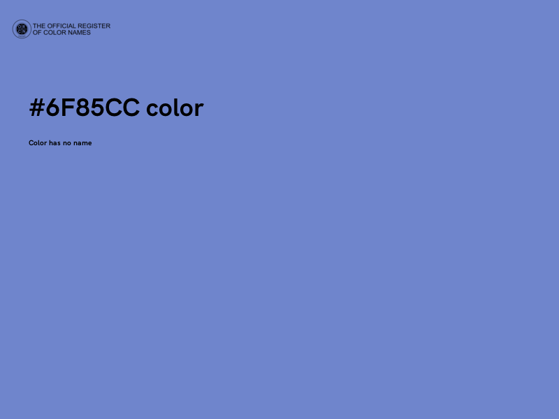 #6F85CC color image