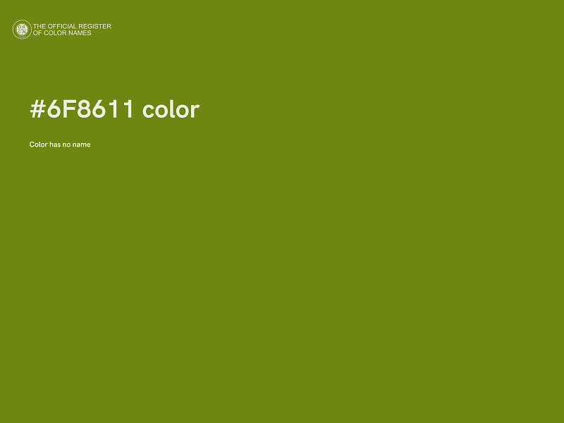 #6F8611 color image