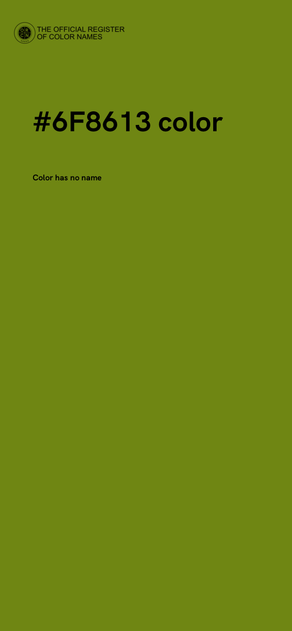 #6F8613 color image