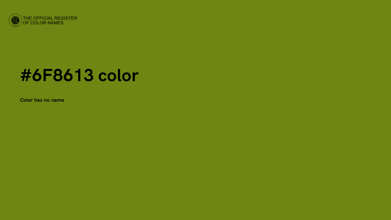#6F8613 color image