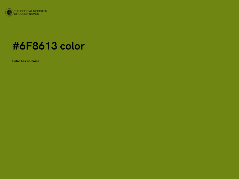#6F8613 color image