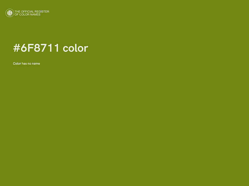 #6F8711 color image