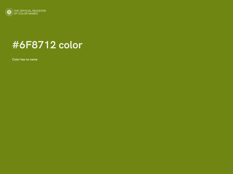 #6F8712 color image