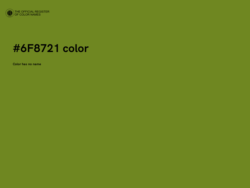 #6F8721 color image