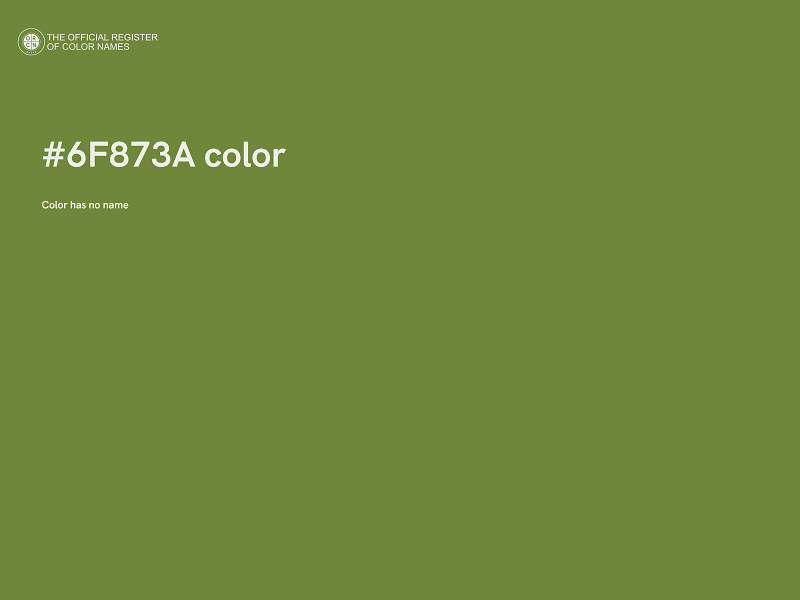 #6F873A color image