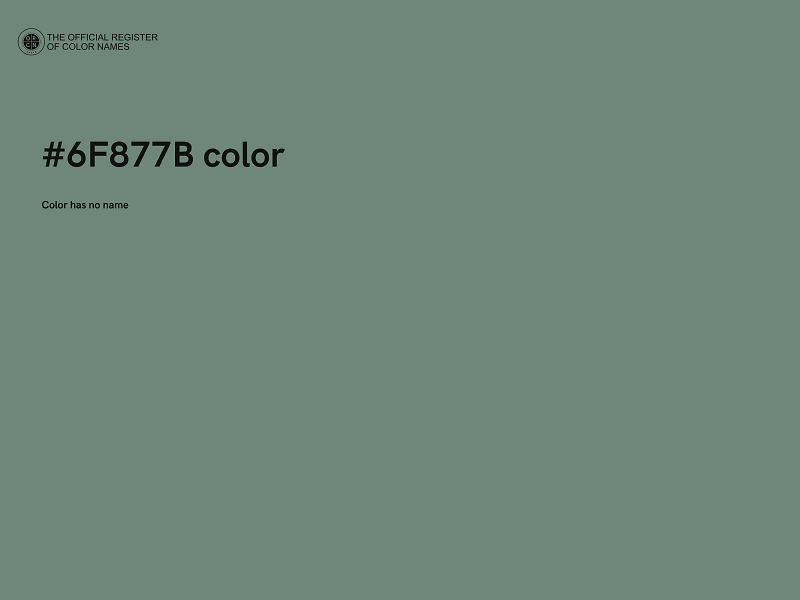 #6F877B color image