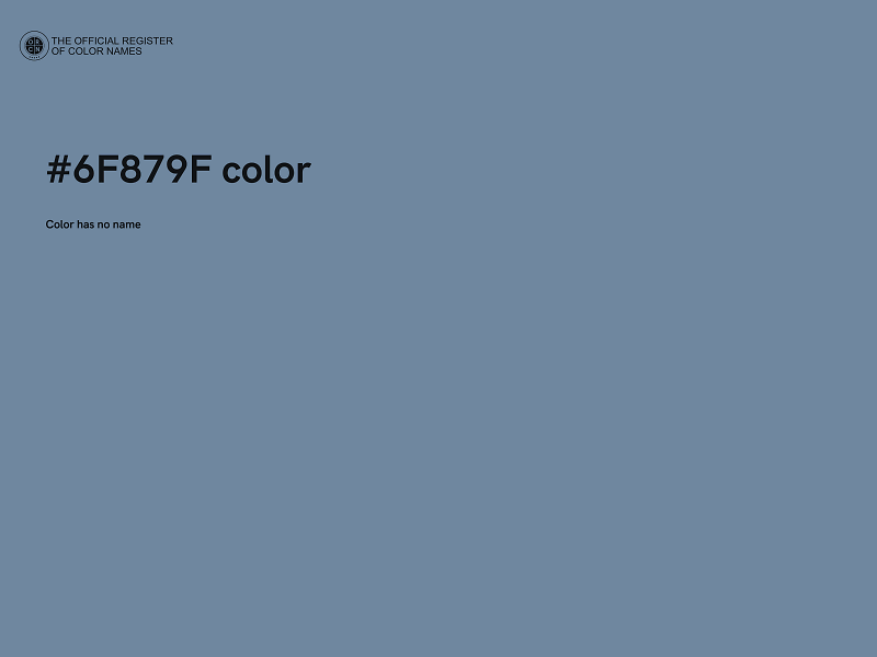 #6F879F color image