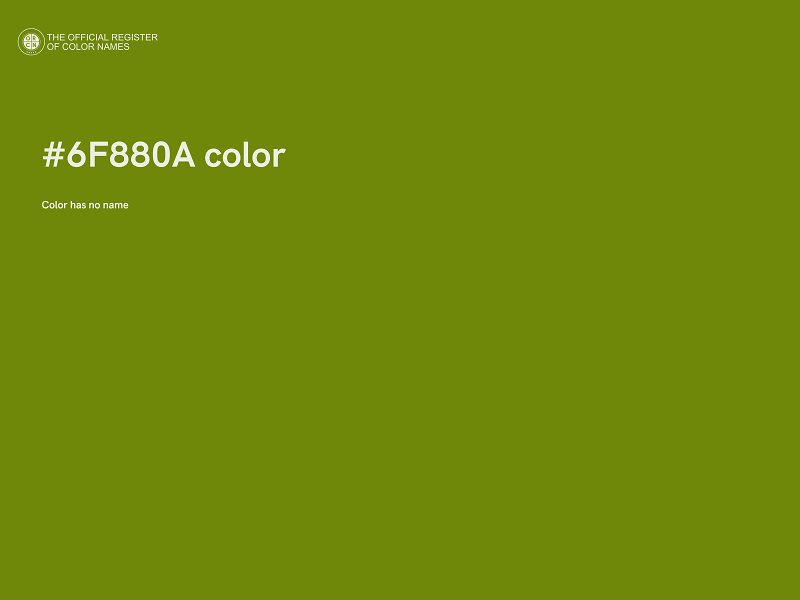 #6F880A color image