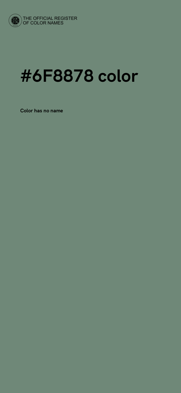 #6F8878 color image