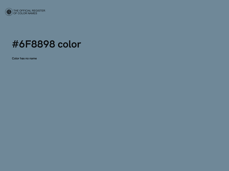 #6F8898 color image