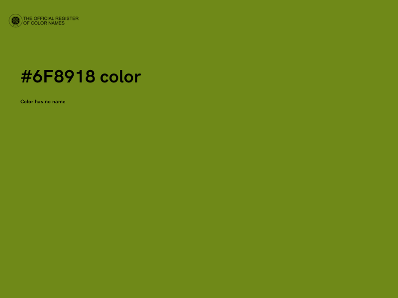 #6F8918 color image