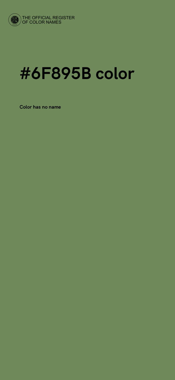 #6F895B color image