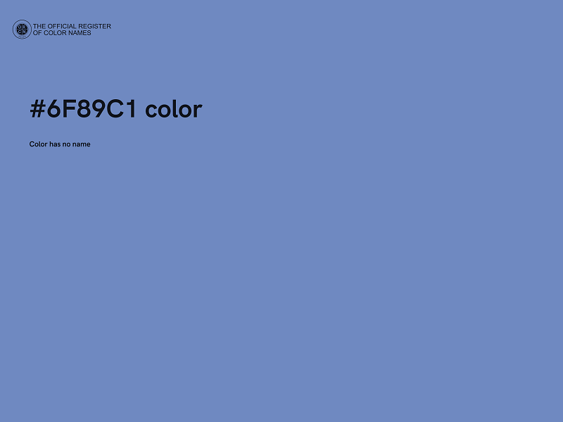 #6F89C1 color image