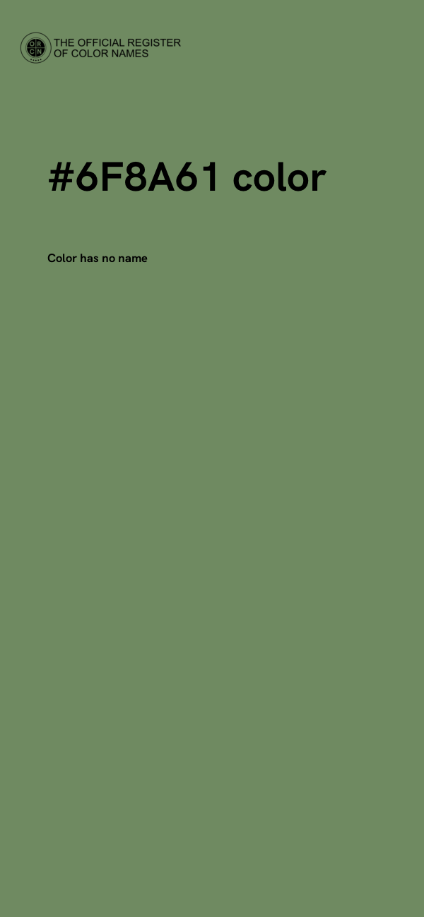 #6F8A61 color image