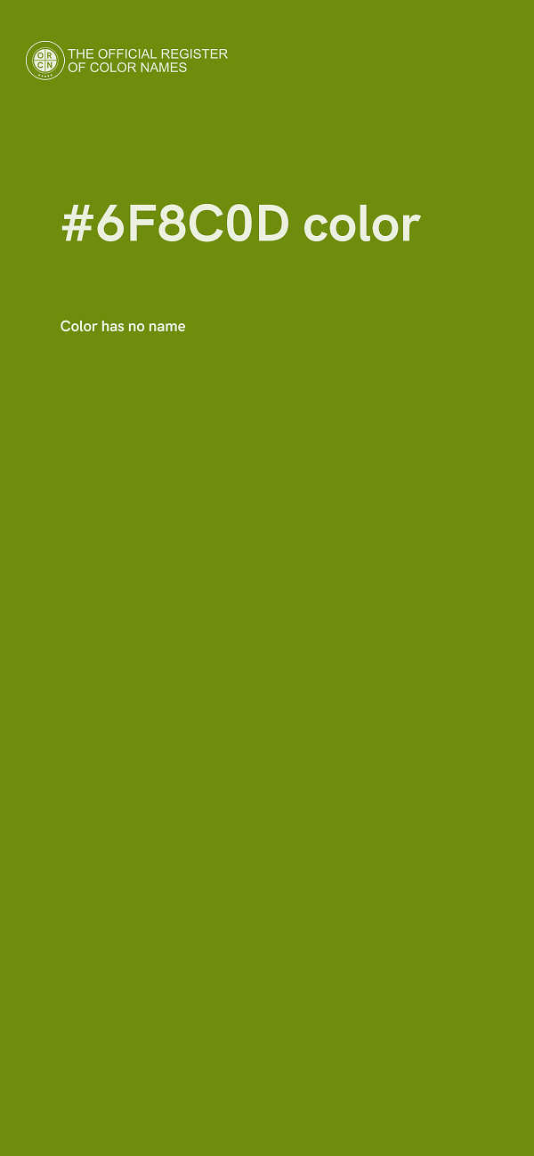 #6F8C0D color image