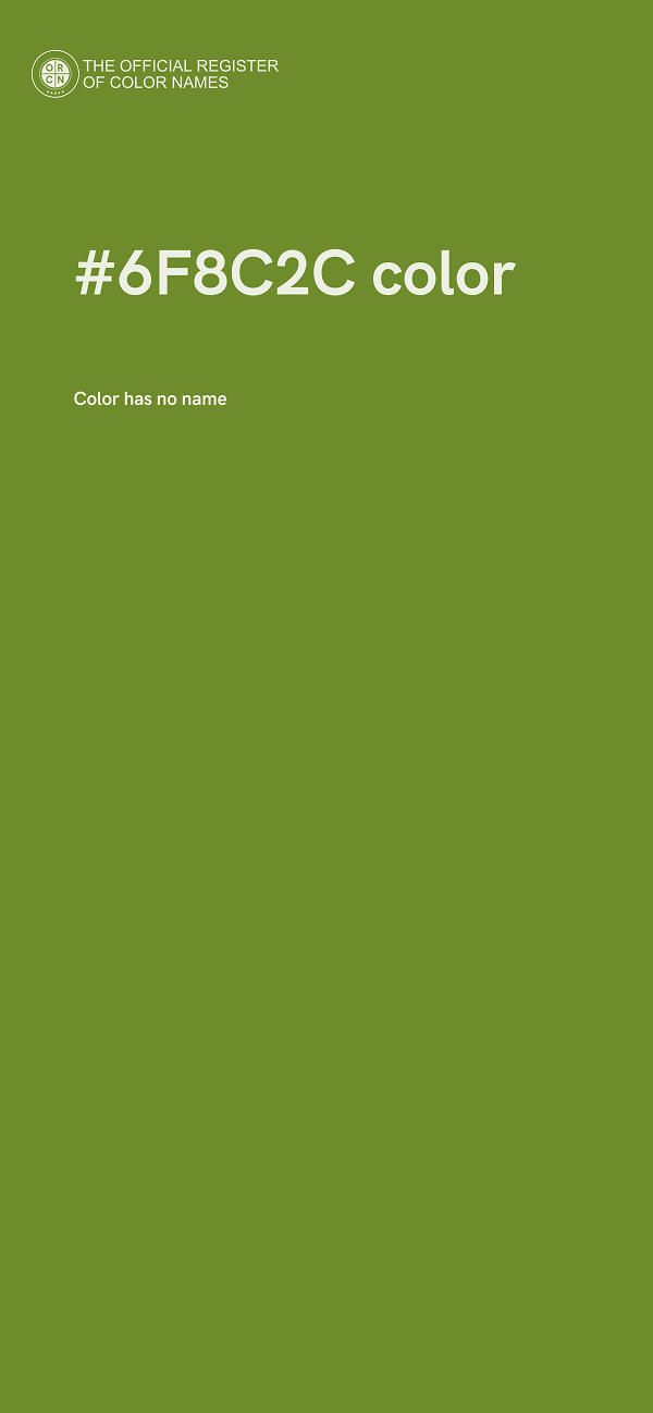 #6F8C2C color image
